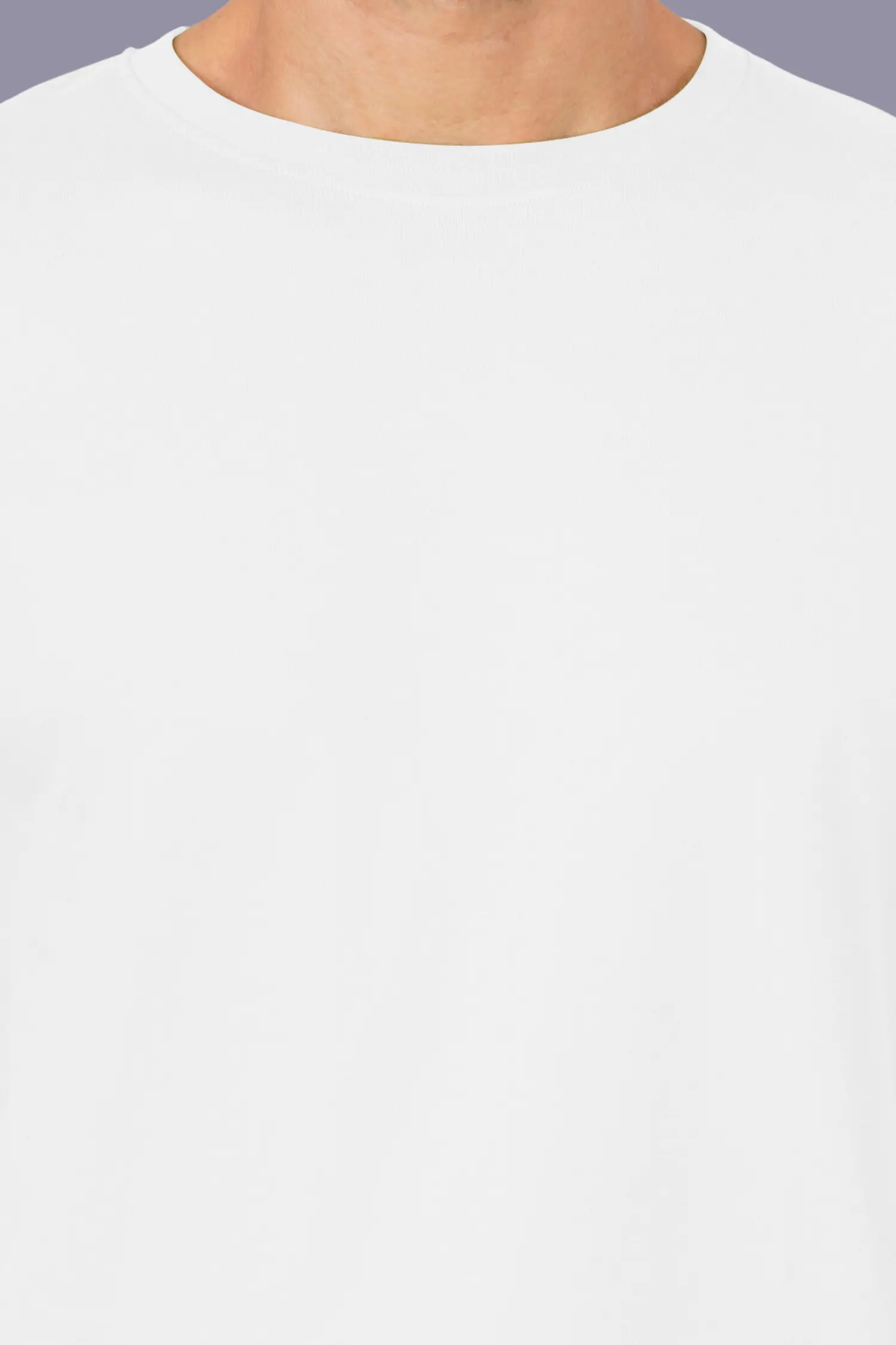 White Solid Round Neck Tshirts - Image 4