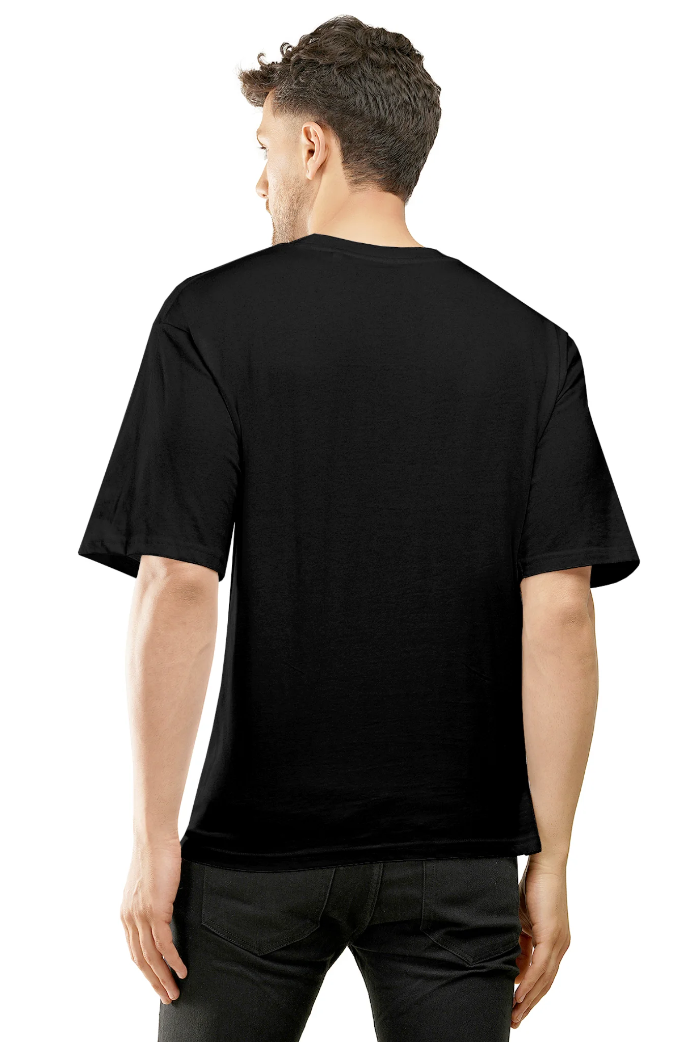 Freed by God Dropped Shoulder Tshirt Black - Image 2