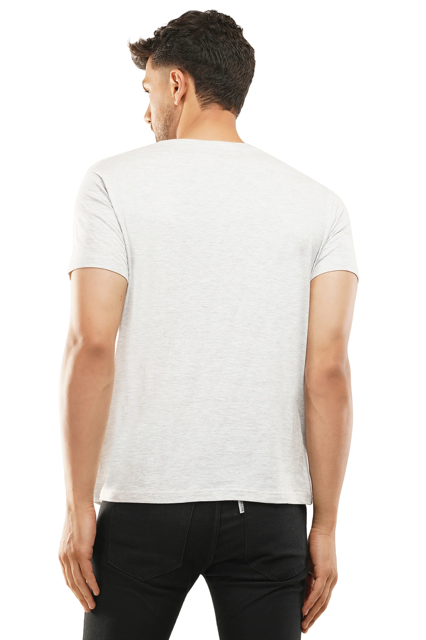 Faith Over Fear Tshirt White HTR - Image 4