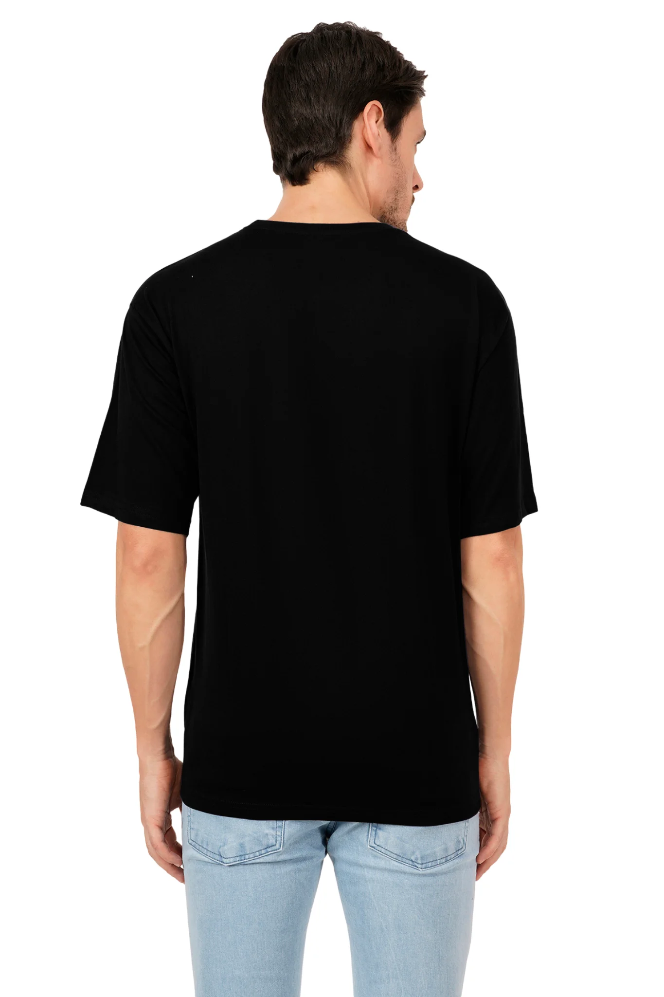 Jesus is The King Dropped Shoulder Tshirt Black - Image 3